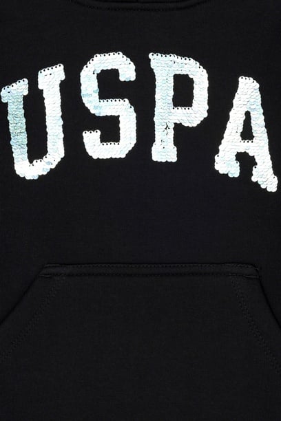 Kız Çocuk Siyah Basic Sweatshirt