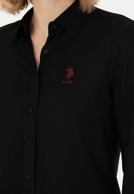 Kadın Siyah Uzun Kollu Gömlek - 50277629037