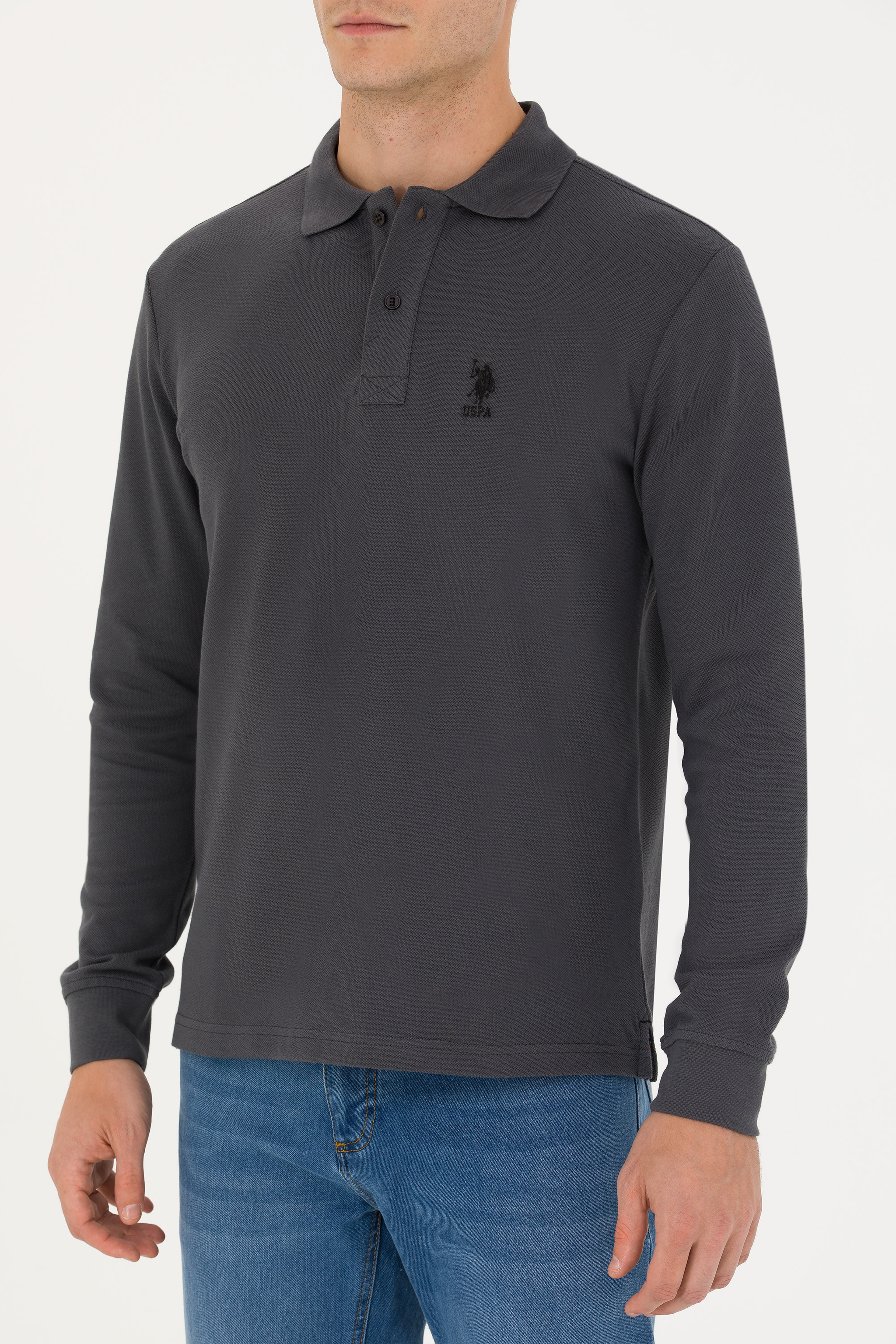Erkek Antrasit Basic Sweatshirt
