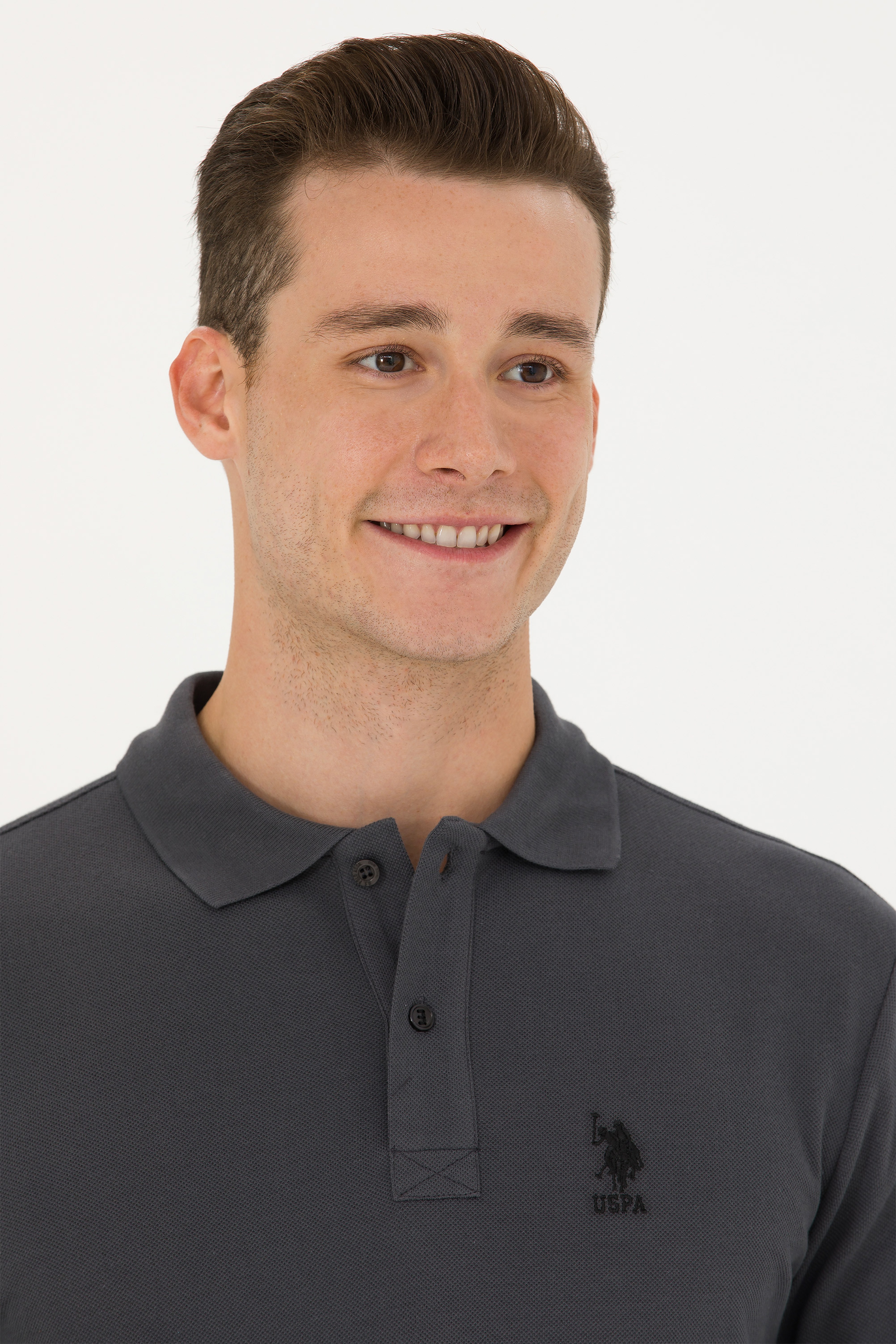 Erkek Antrasit Basic Sweatshirt - Image 2