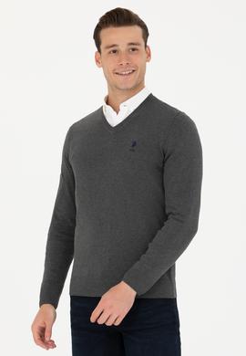 Erkek Antrasit Melanj Basic Kazak - 50269002096