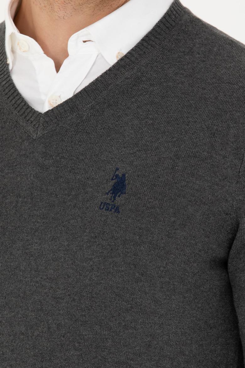 Erkek Antrasit Melanj Basic Kazak - 50269002096