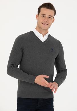 Erkek Antrasit Melanj Basic Kazak - 50269002096