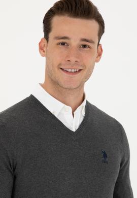 Erkek Antrasit Melanj Basic Kazak - 50269002096