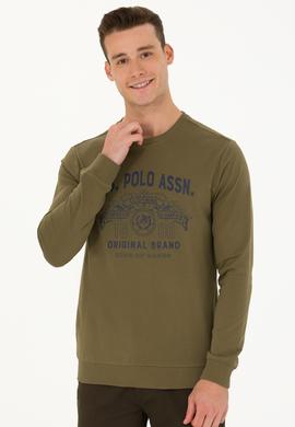 Erkek Haki Sweatshirt - 50270806044