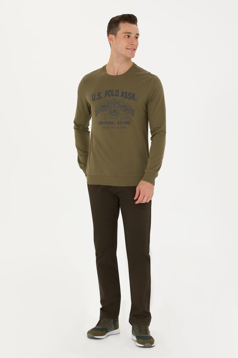 Erkek Haki Sweatshirt - 50270806044