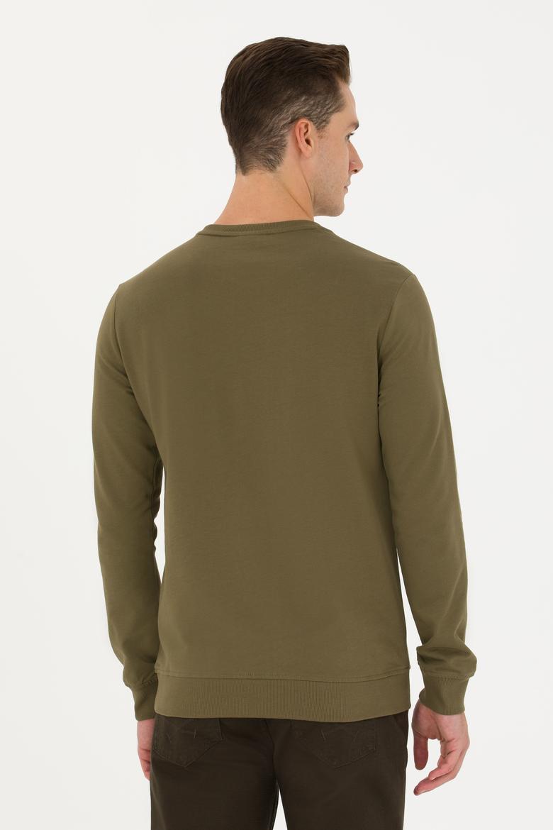 Erkek Haki Sweatshirt - 50270806044