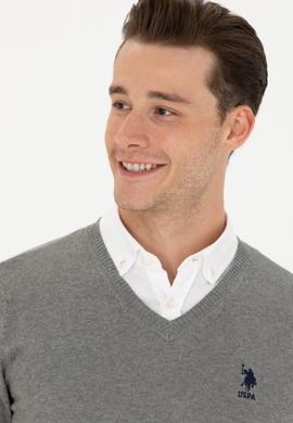 Erkek Gri Melanj Basic Kazak - 50269002024