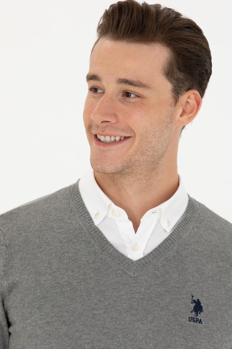 Erkek Gri Melanj Basic Kazak - 50269002024