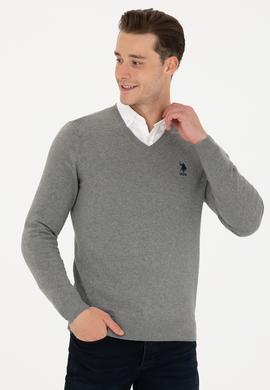 Erkek Gri Melanj Basic Kazak - 50269002024