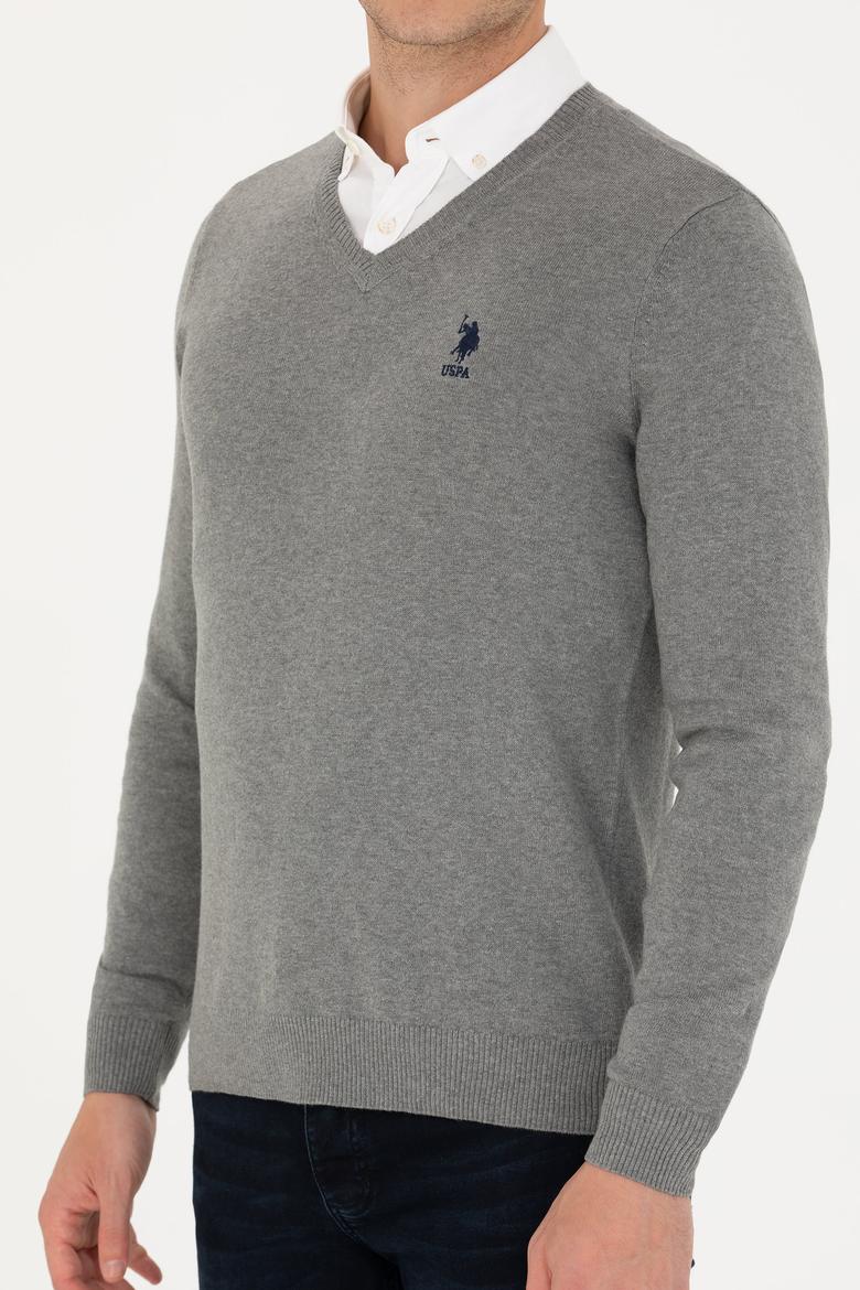 Erkek Gri Melanj Basic Kazak - 50269002024