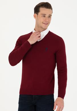 Erkek Bordo Basic Kazak - 50269002033