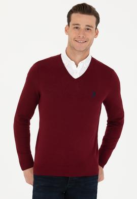 Erkek Bordo Basic Kazak - 50269002033