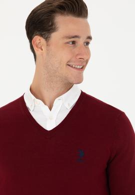 Erkek Bordo Basic Kazak - 50269002033