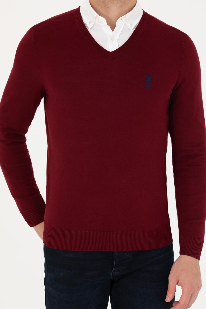 Erkek Bordo Basic Kazak - 50269002033