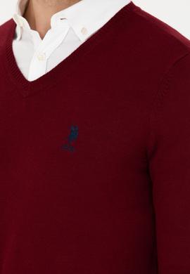 Erkek Bordo Basic Kazak - 50269002033