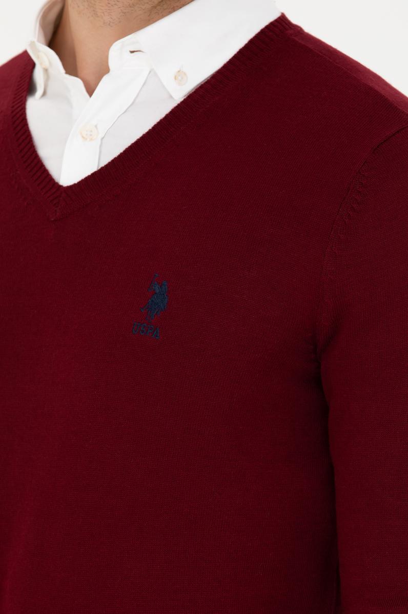 Erkek Bordo Basic Kazak