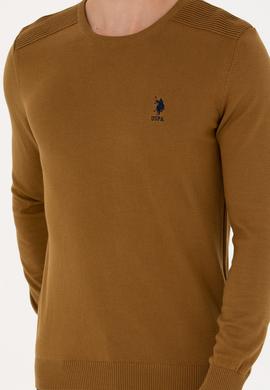 Erkek Açık Haki Basic Kazak - 50269003098