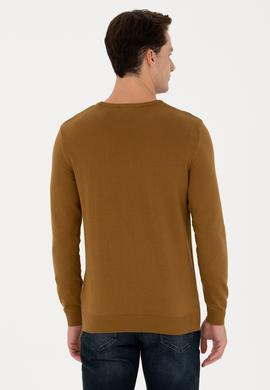 Erkek Açık Haki Basic Kazak - 50269003098