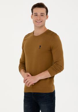 Erkek Açık Haki Basic Kazak - 50269003098