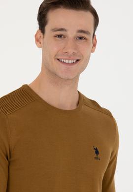 Erkek Açık Haki Basic Kazak - 50269003098