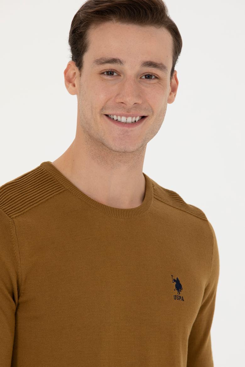 Erkek Açık Haki Basic Kazak - 50269003098