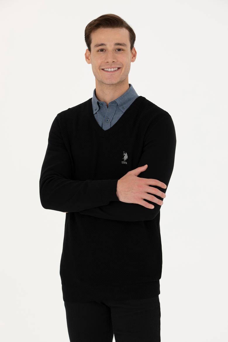 Erkek Siyah Basic Kazak - 50269004027