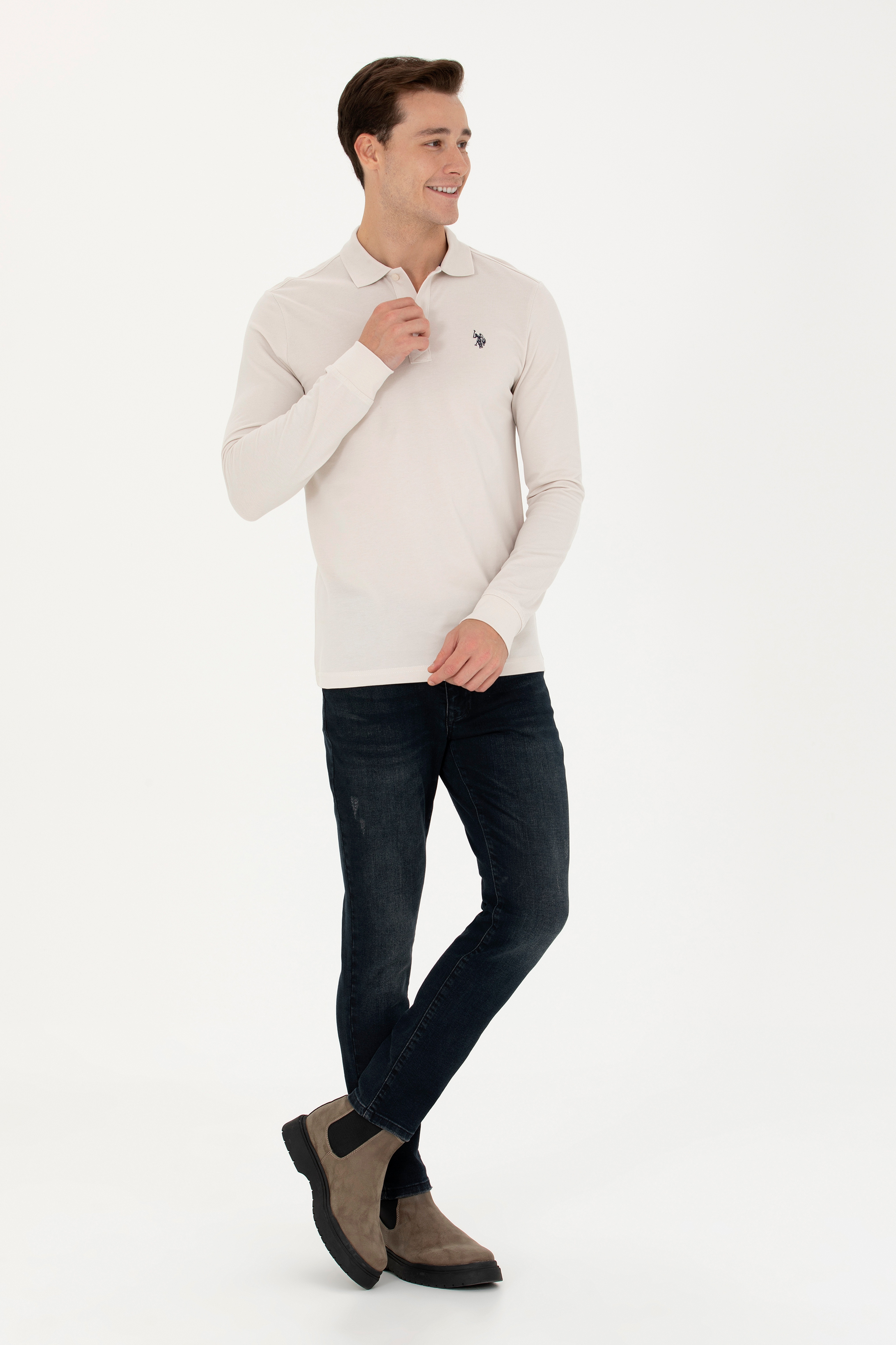 Erkek Taş Basic Sweatshirt