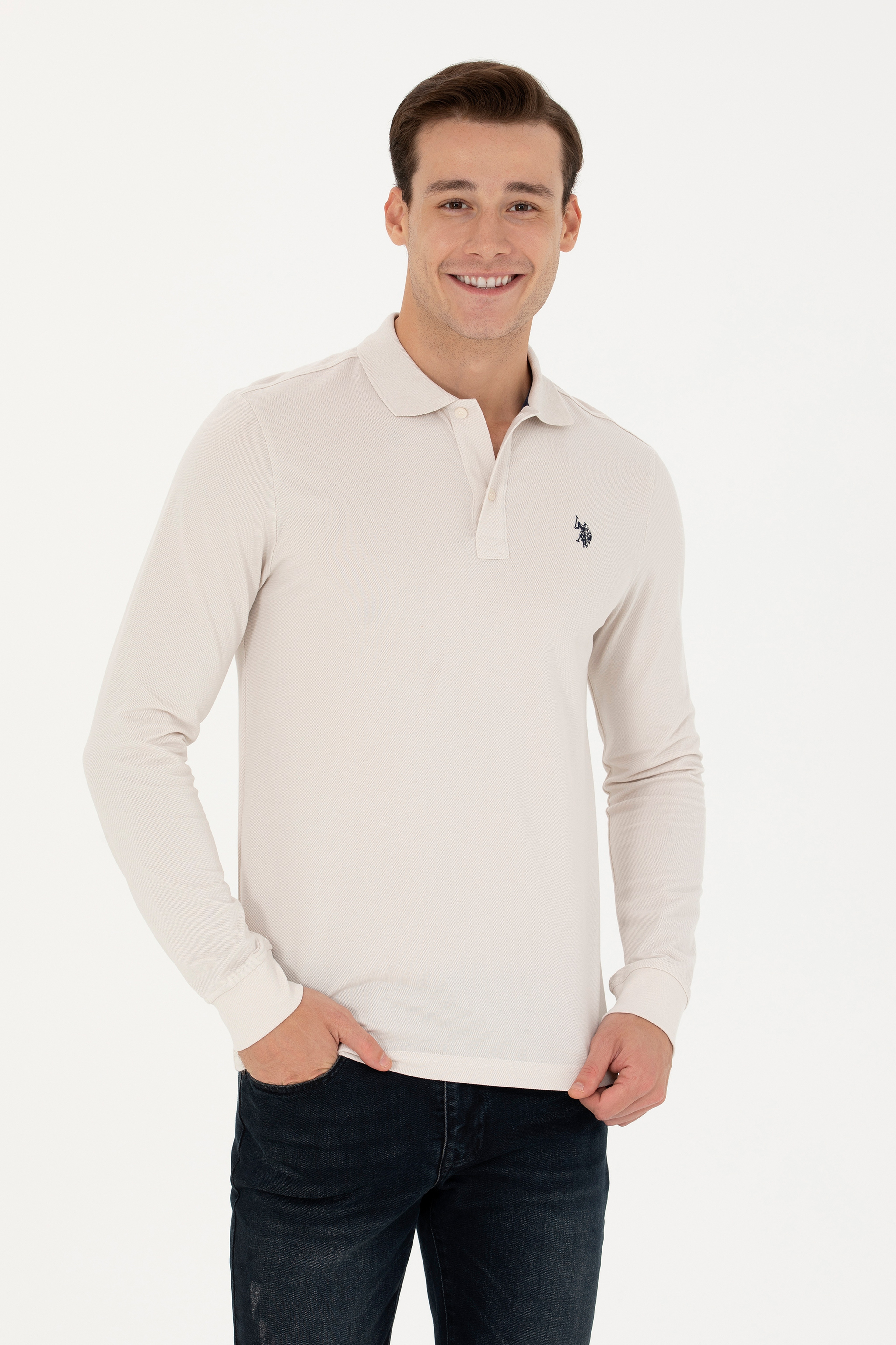 Erkek Taş Basic Sweatshirt - Image 2
