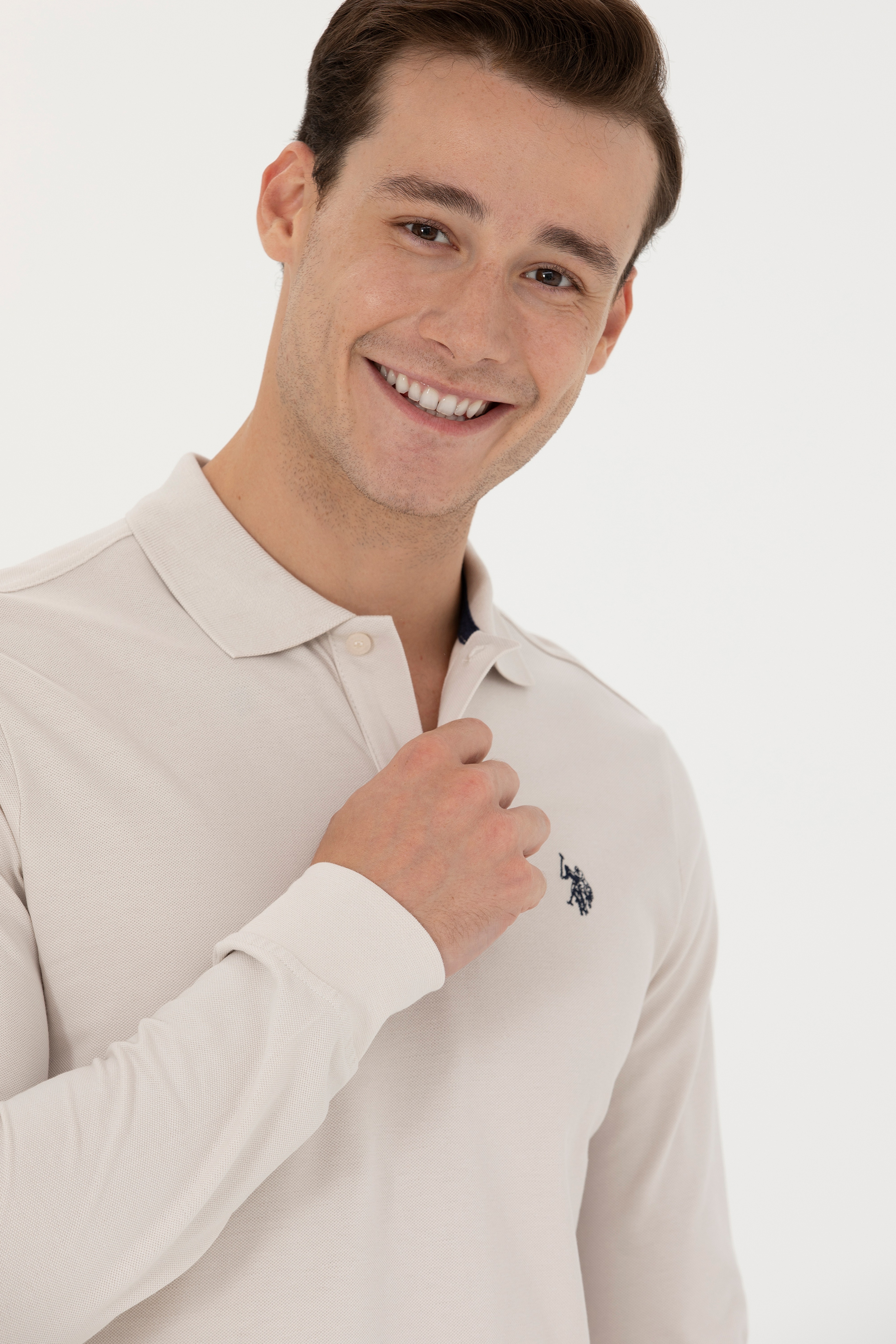 Erkek Taş Basic Sweatshirt - Image 3