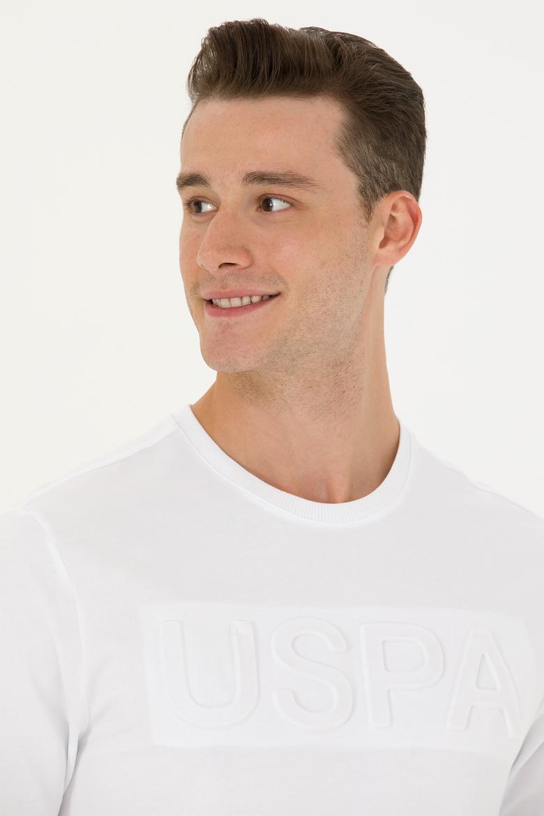 Erkek Beyaz Basic Sweatshirt - 50269402161