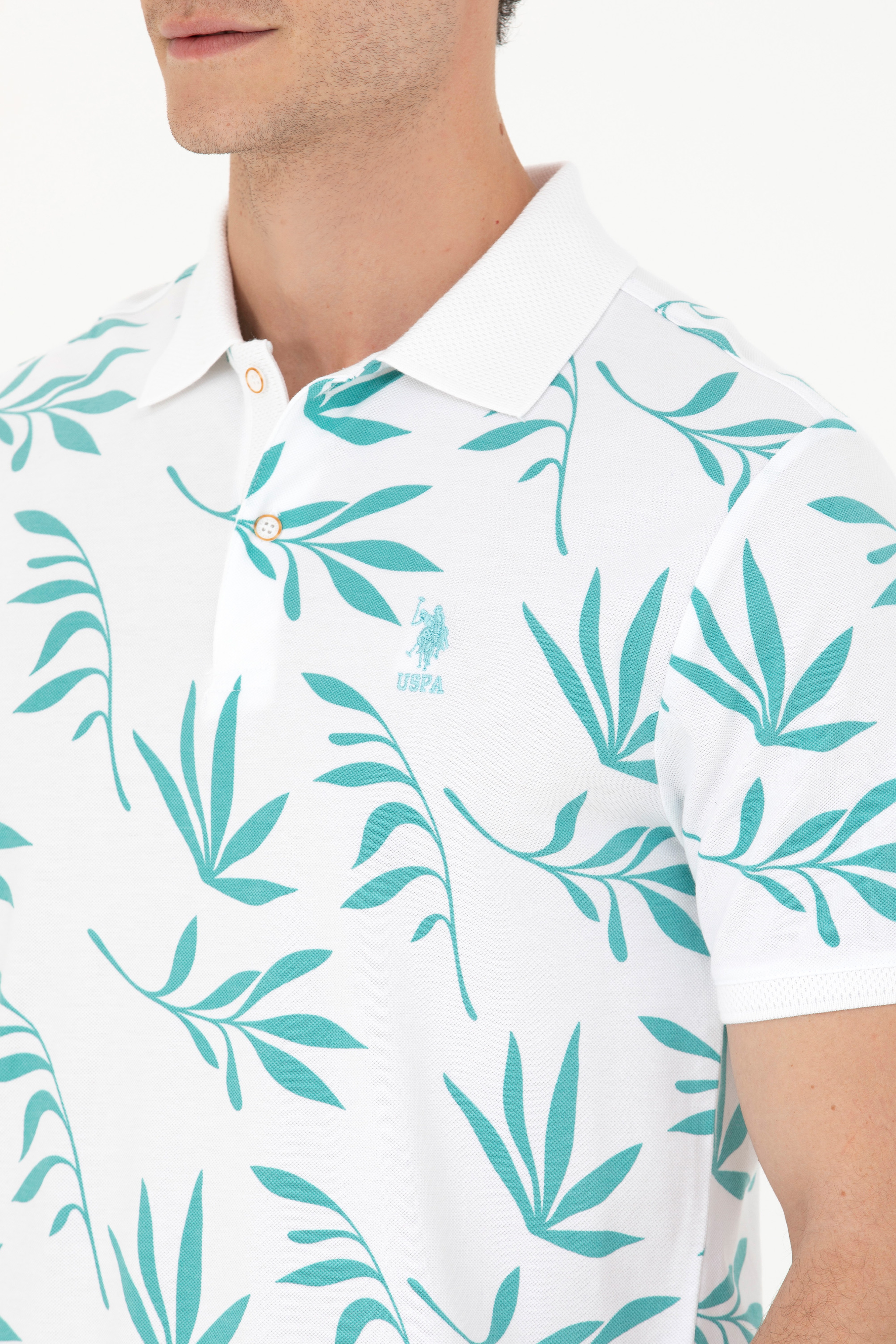Erkek Regular Fit Polo Yaka Mint Tişört