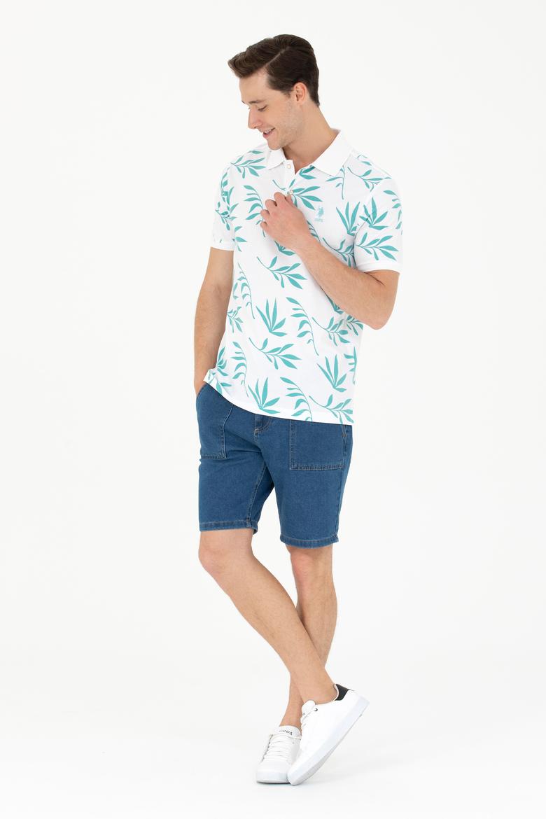 Erkek Regular Fit Polo Yaka Mint Tişört - 50275502027