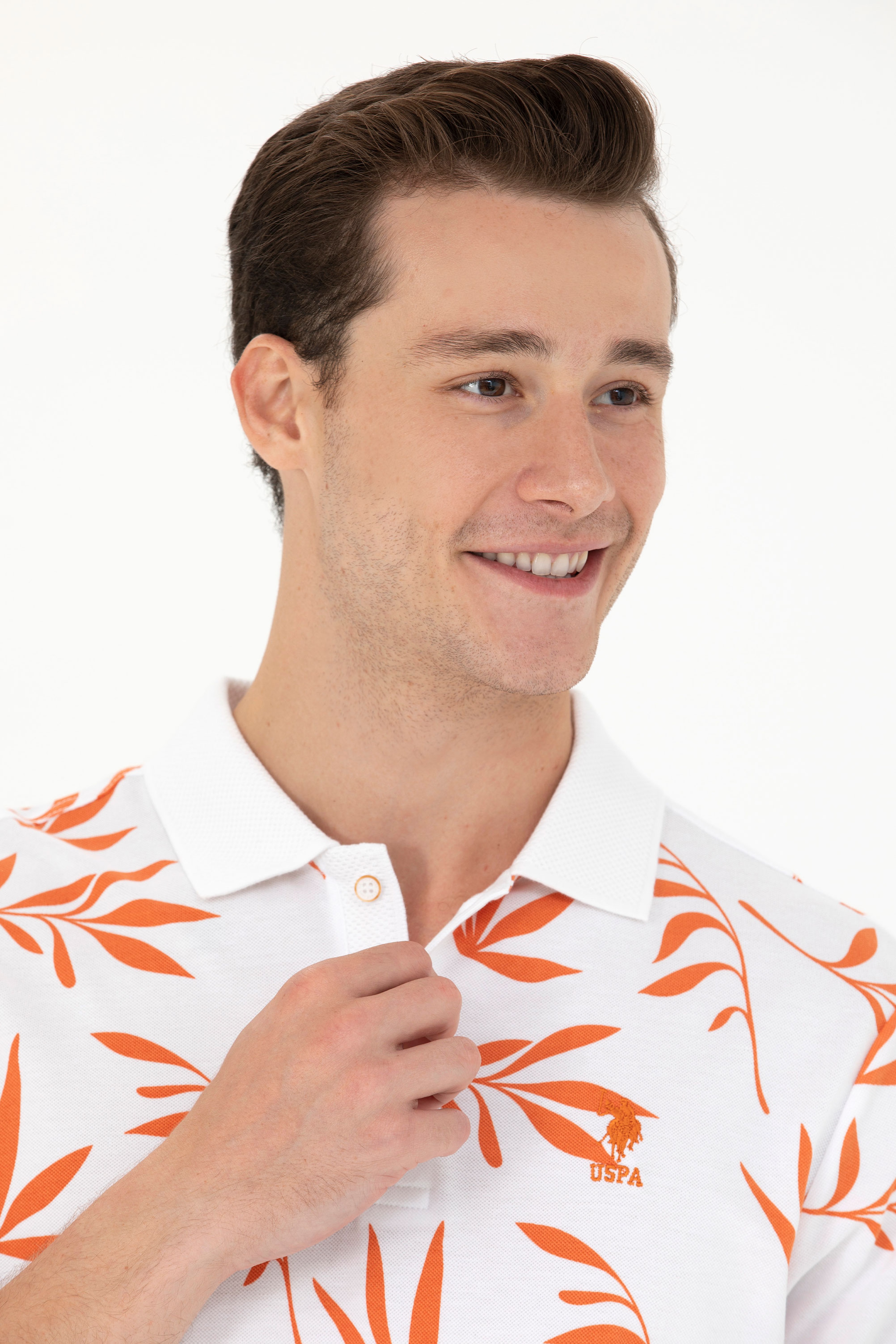 Erkek Regular Fit Polo Yaka Kiremit Tişört - Image 2