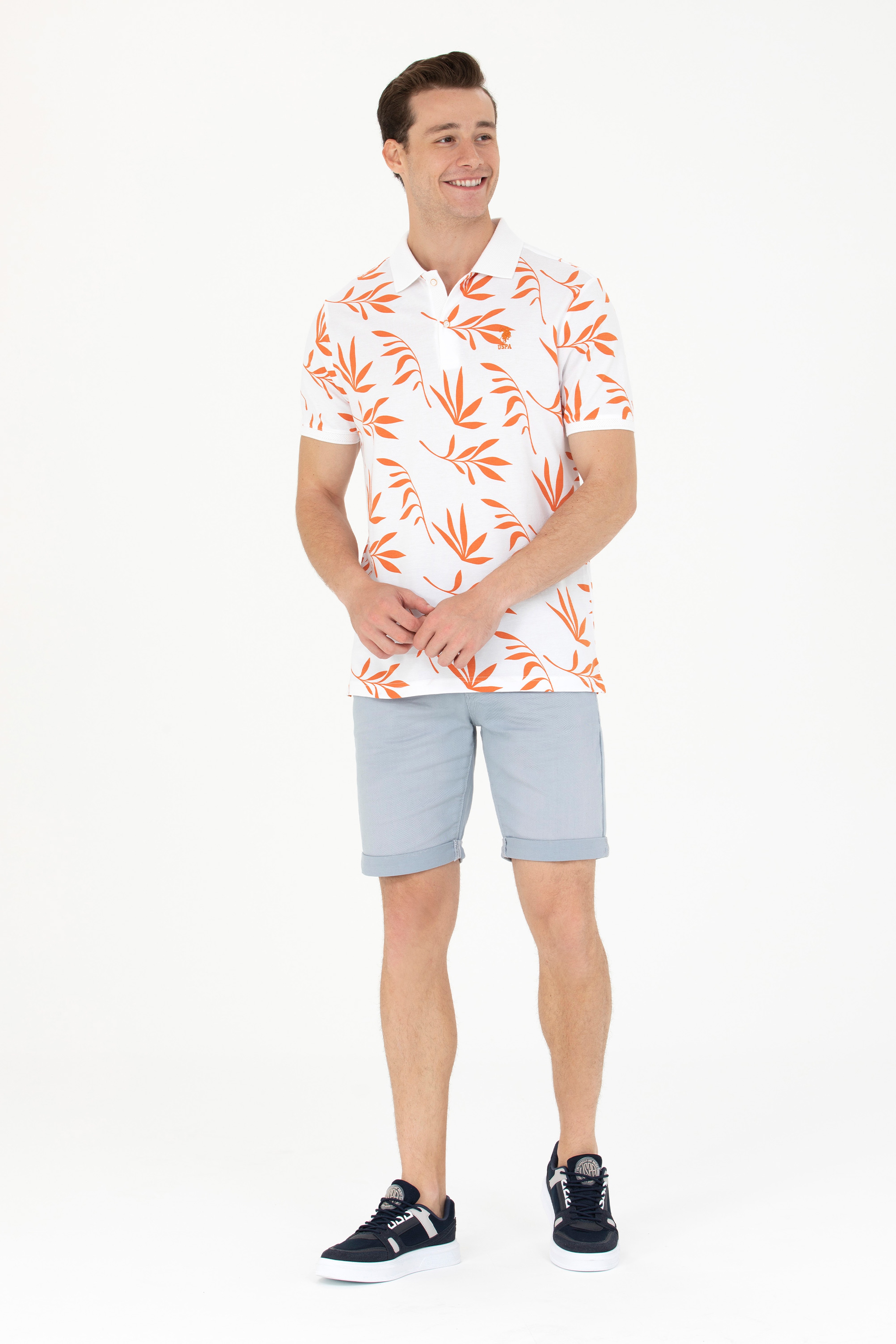Erkek Regular Fit Polo Yaka Kiremit Tişört - Image 4
