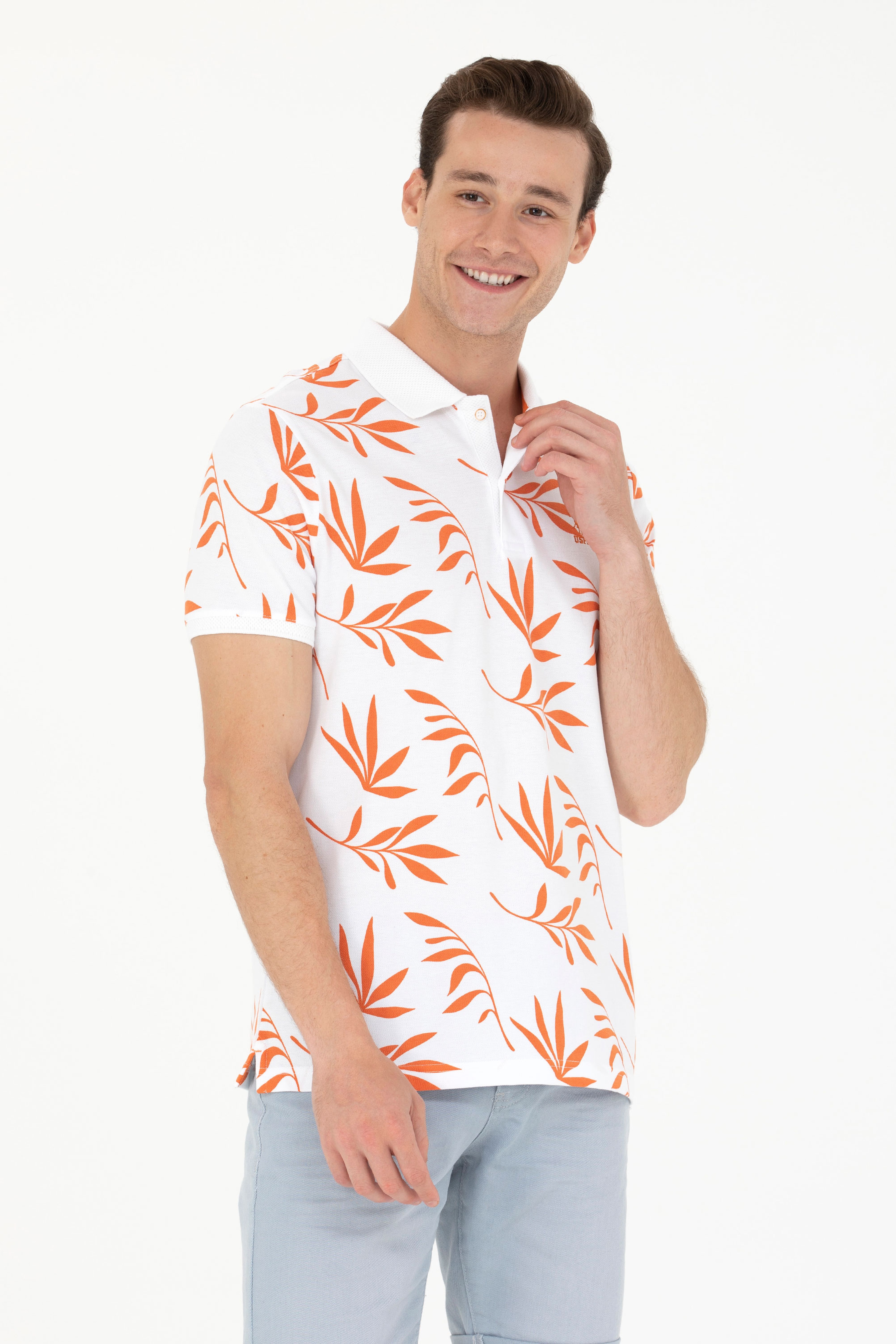 Erkek Regular Fit Polo Yaka Kiremit Tişört - Image 3