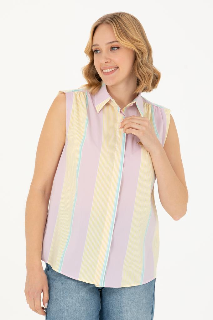 Kadın Manolya Kısa Kollu Gömlek