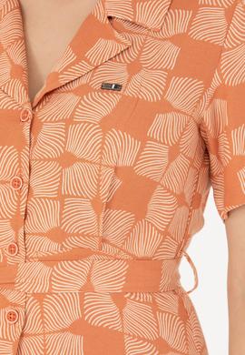 Kadın Kiremit Dokuma Elbise - 50262582009