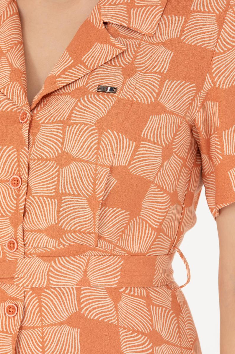 Kadın Kiremit Dokuma Elbise