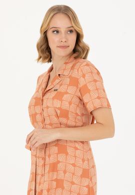 Kadın Kiremit Dokuma Elbise - 50262582009