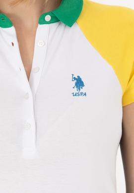 Kadın Beyaz Polo Yaka Tişört - 50262940008