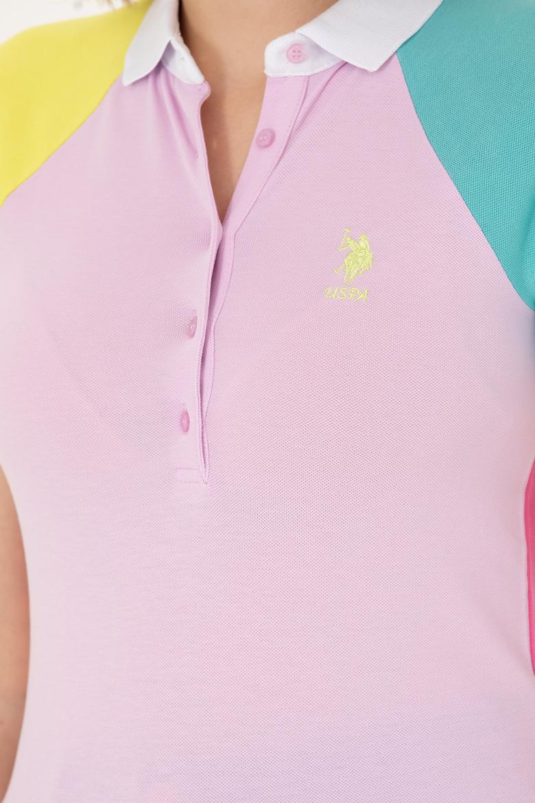 Kadın Manolya Polo Yaka Tişört - 50262940018