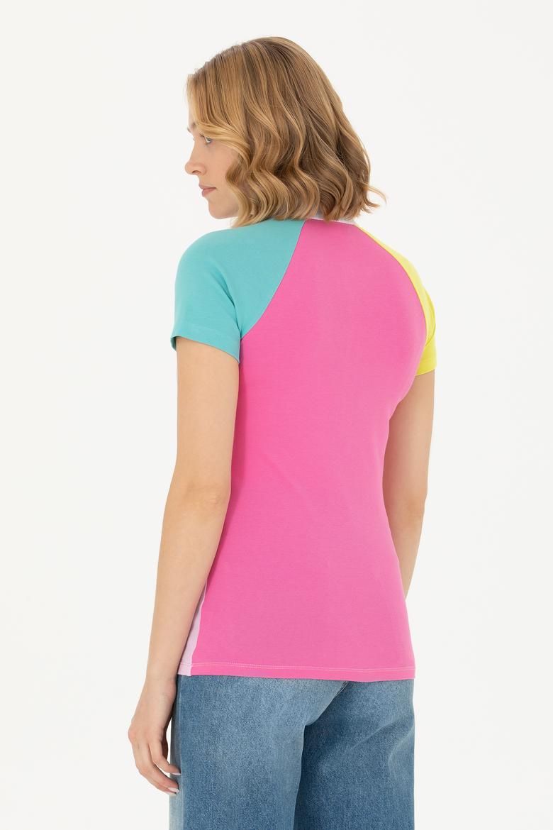 Kadın Manolya Polo Yaka Tişört - 50262940018