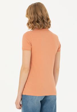 Kadın Pudra Basic Tişört - 50262698144