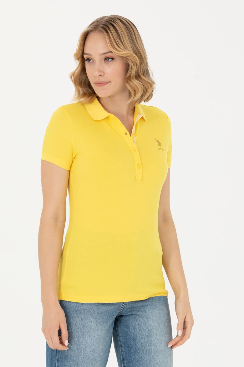 Kadın Sarı Basic Tişört