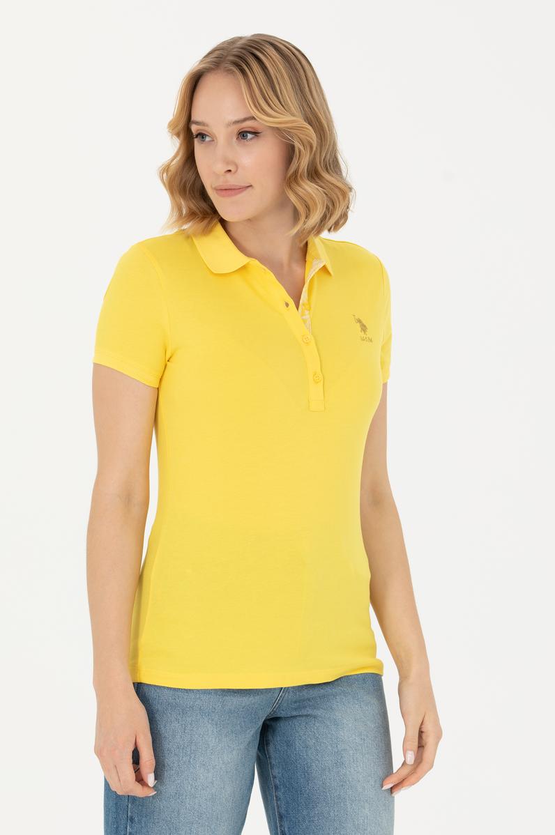 Kadın Sarı Basic Tişört