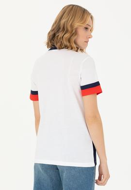 Kadın Beyaz Tişört - 50263689008