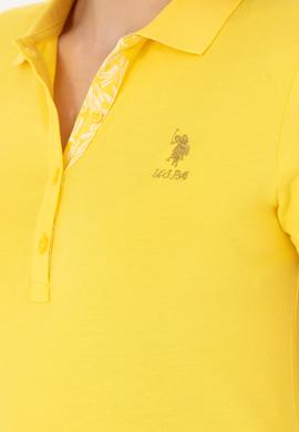 Kadın Sarı Basic Tişört - 50262694116