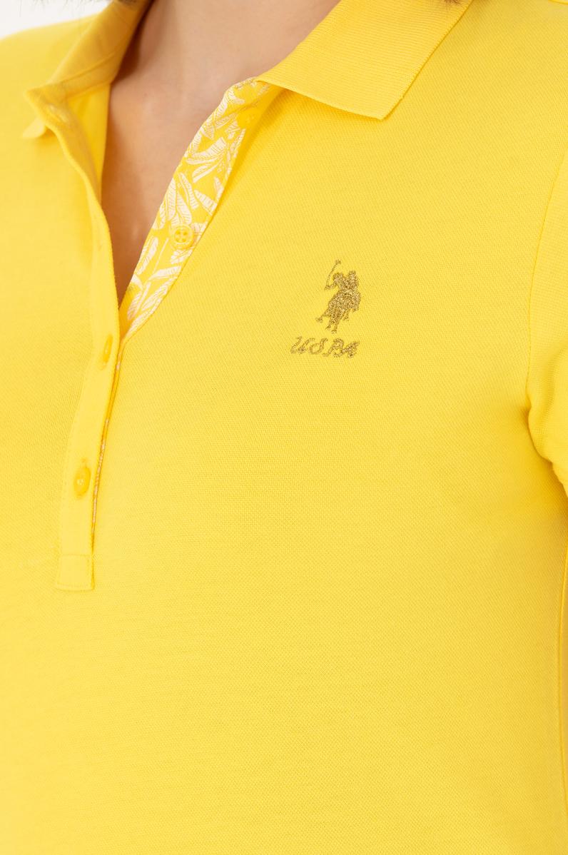 Kadın Sarı Basic Tişört