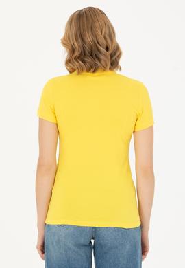 Kadın Sarı Tişört - 50262716117